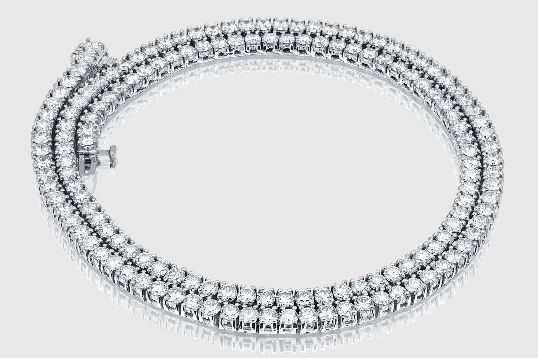 3.5mm 15 pointers Diamond Tennis Necklace