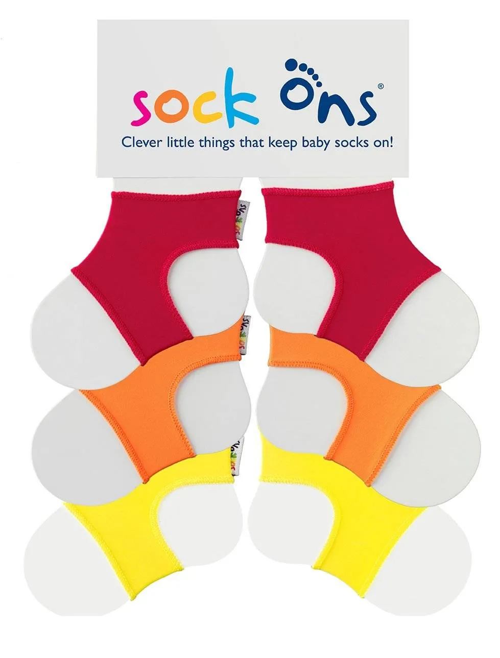 3pk Neutral Whties Sock Ons Multi Pack SAVE!