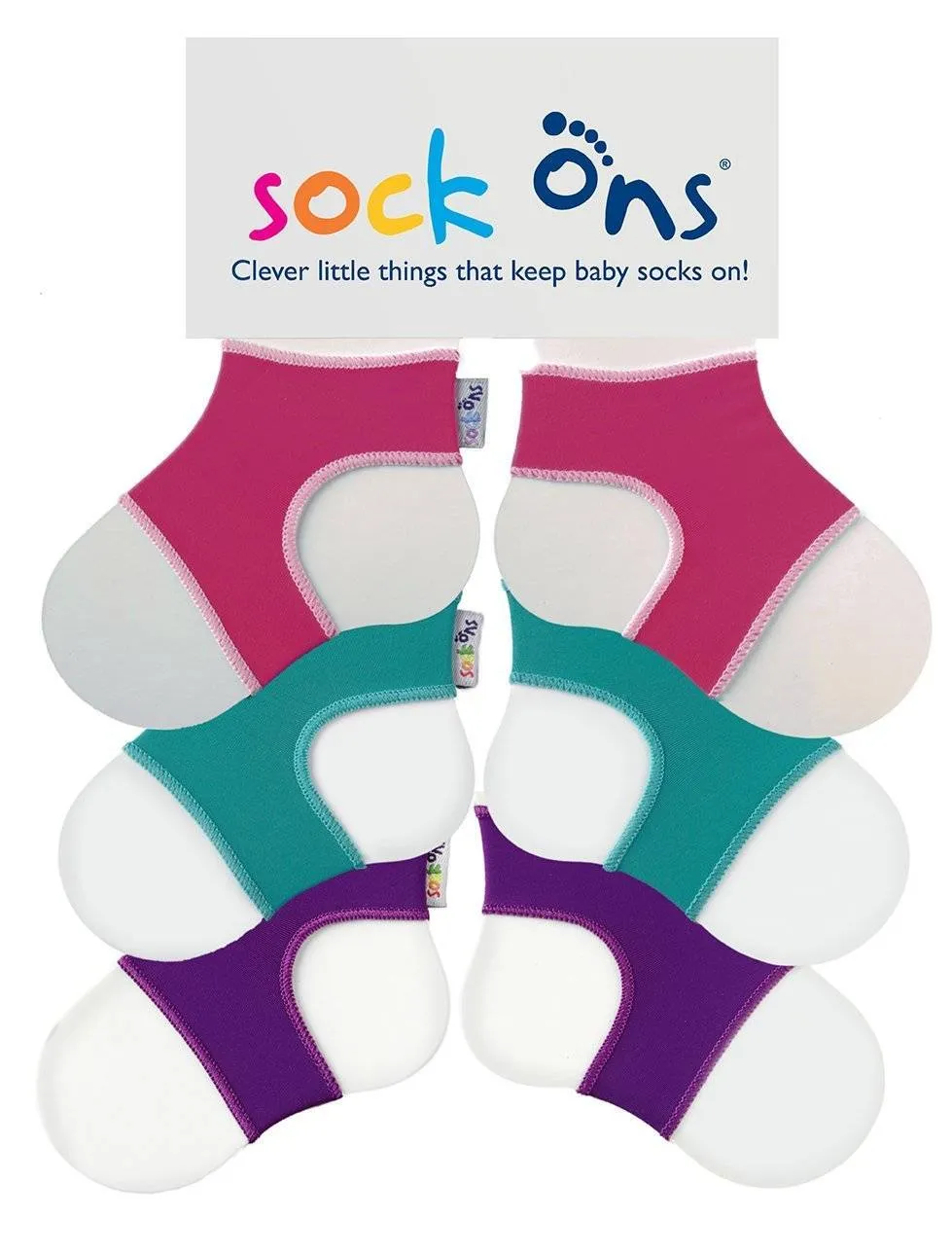 3pk Neutral Whties Sock Ons Multi Pack SAVE!