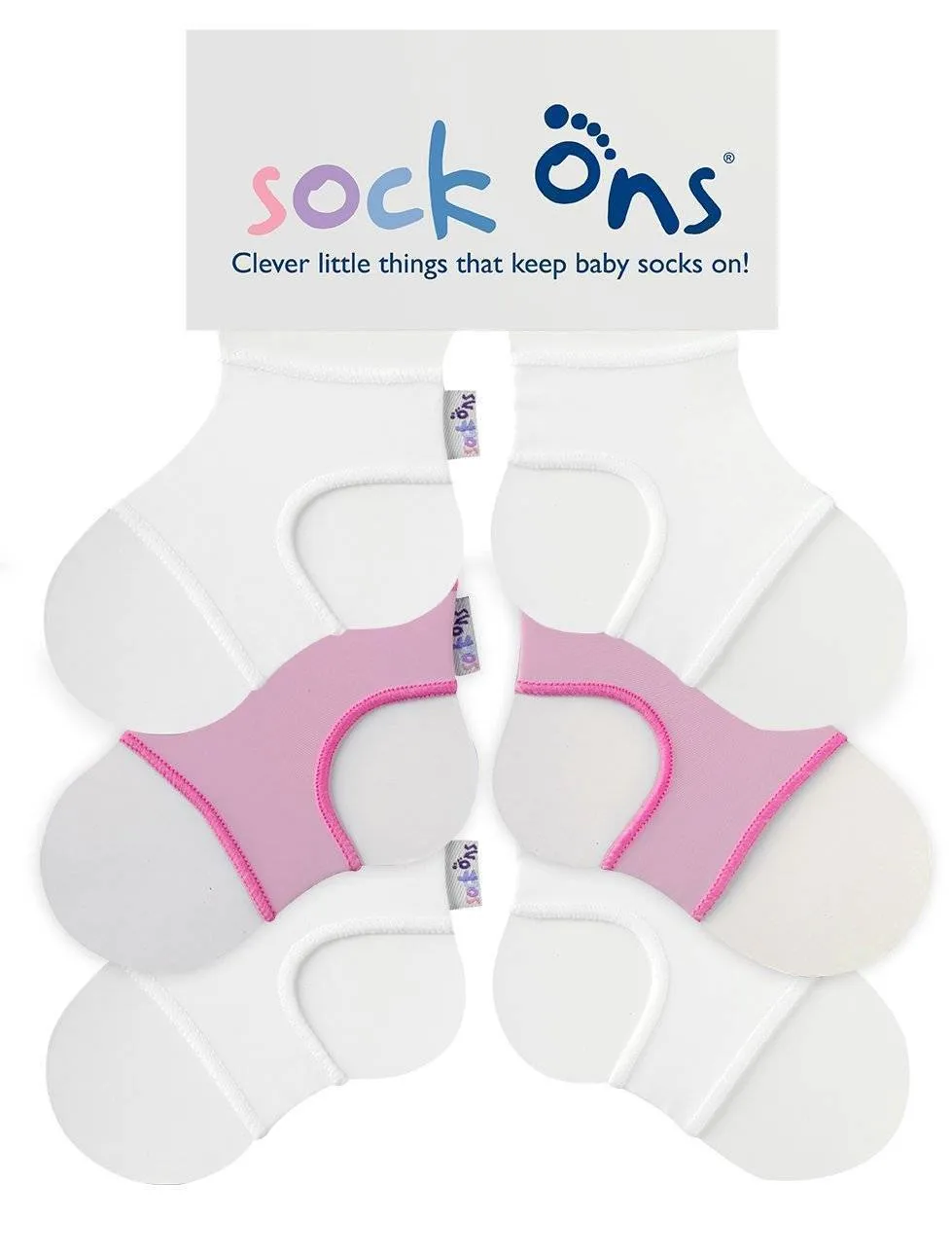 3pk Neutral Whties Sock Ons Multi Pack SAVE!