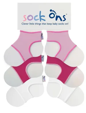 3pk Neutral Whties Sock Ons Multi Pack SAVE!