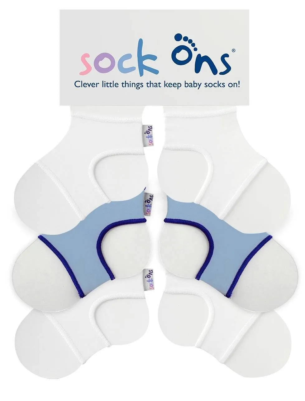 3pk Neutral Whties Sock Ons Multi Pack SAVE!