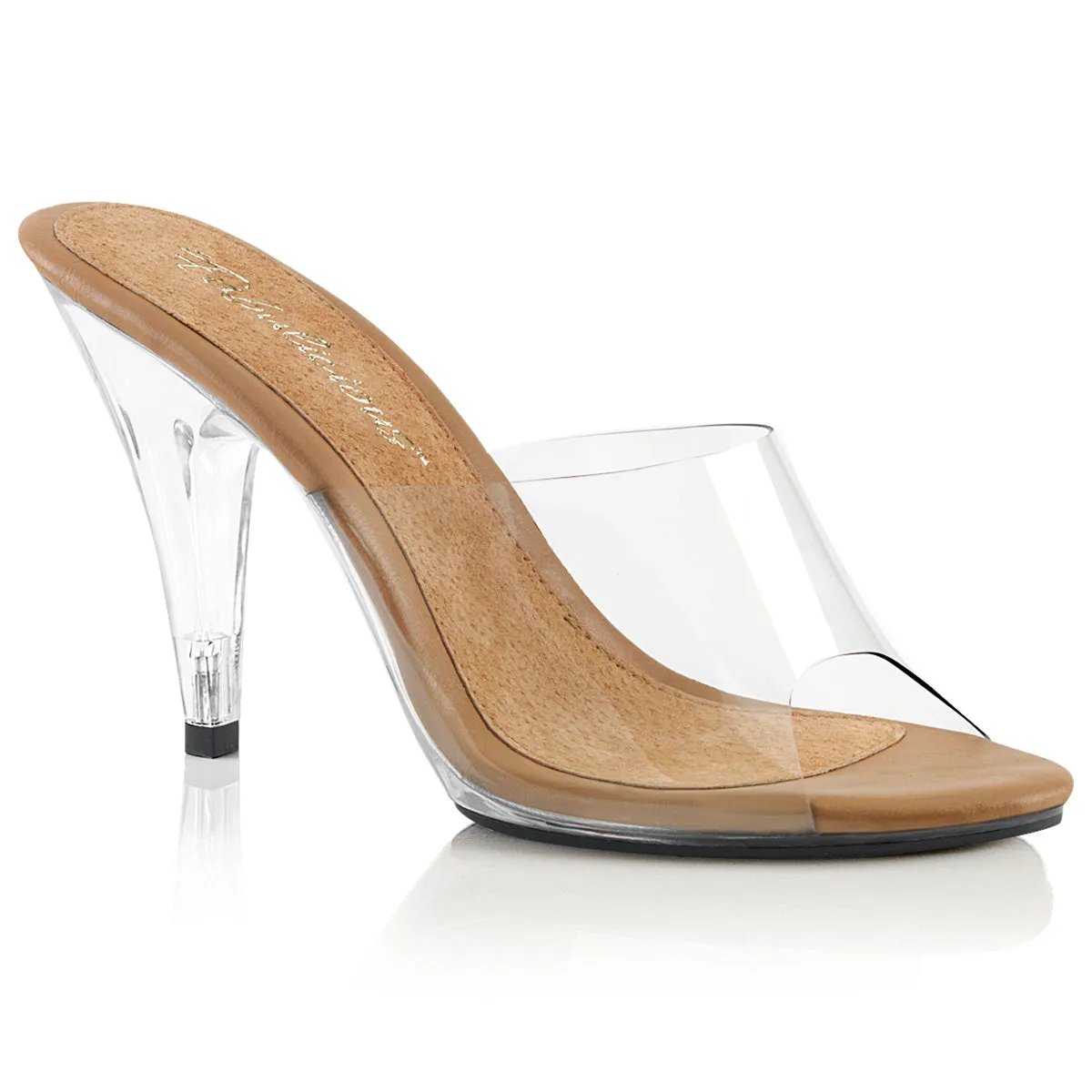 4" Vanity  Clear Heel (CARESS-401)