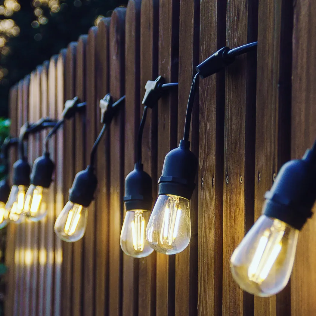 60M Festoon String Lights Xmas Wedding Party Waterproof Garden Outdoor