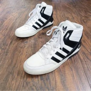Adidas Originals • Hard Court High 3 basketball shoes white black lace up
