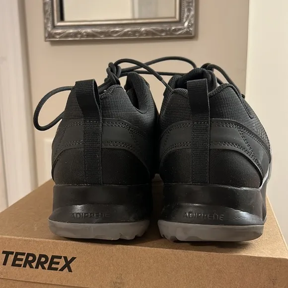 adidas Terrex AX2R Outdoor Plein Air Black Gray Hiking Trail Shoes Size 10 EUC