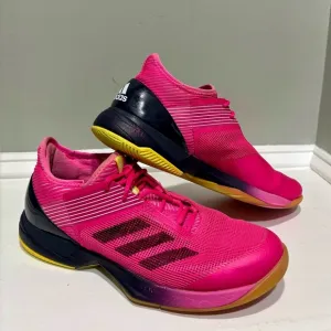 Adidas Women’s Adizero Ubersonic Hot Pink Athletic Tennis Shoes -size 10