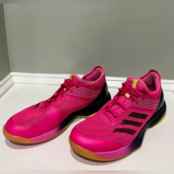 Adidas Women’s Adizero Ubersonic Hot Pink Athletic Tennis Shoes -size 10