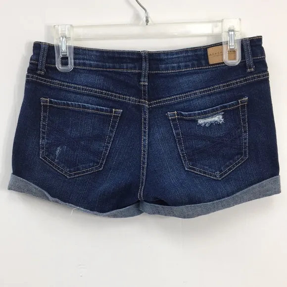 Aeropostale Women's Light Medium Dark Wash Jean Shorts Bundle of 3 Size 4