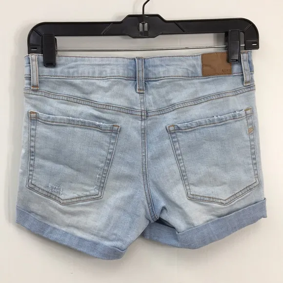 Aeropostale Women's Light Medium Dark Wash Jean Shorts Bundle of 3 Size 4
