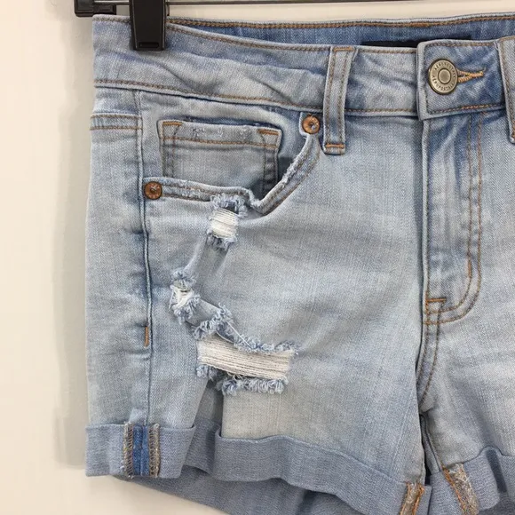 Aeropostale Women's Light Medium Dark Wash Jean Shorts Bundle of 3 Size 4