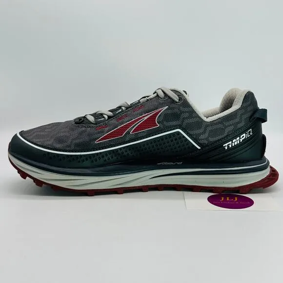 Altra Men's Timp IQ Trail Running Shoes Charcoal/Red AFM1757Q-2 Size 9
