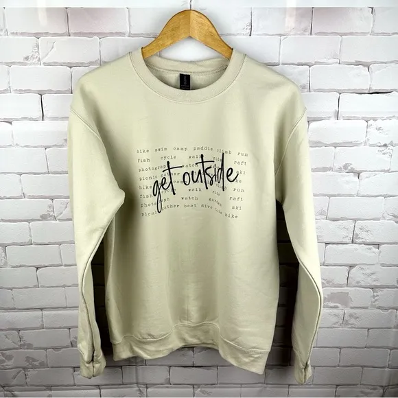 &quot;Get Outside&quot; Gildan Crewneck Sweater