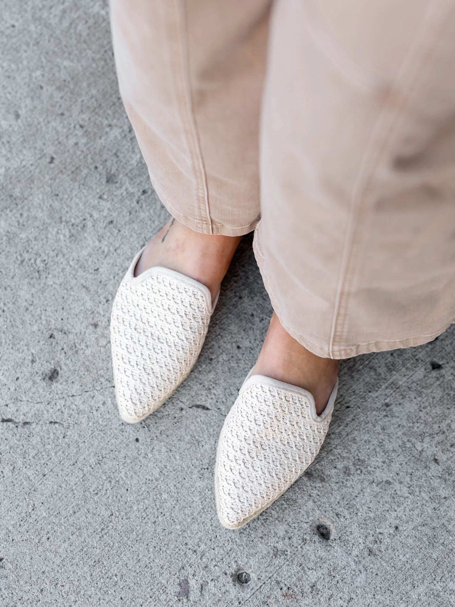 Annabelle Crochet Mule Slide