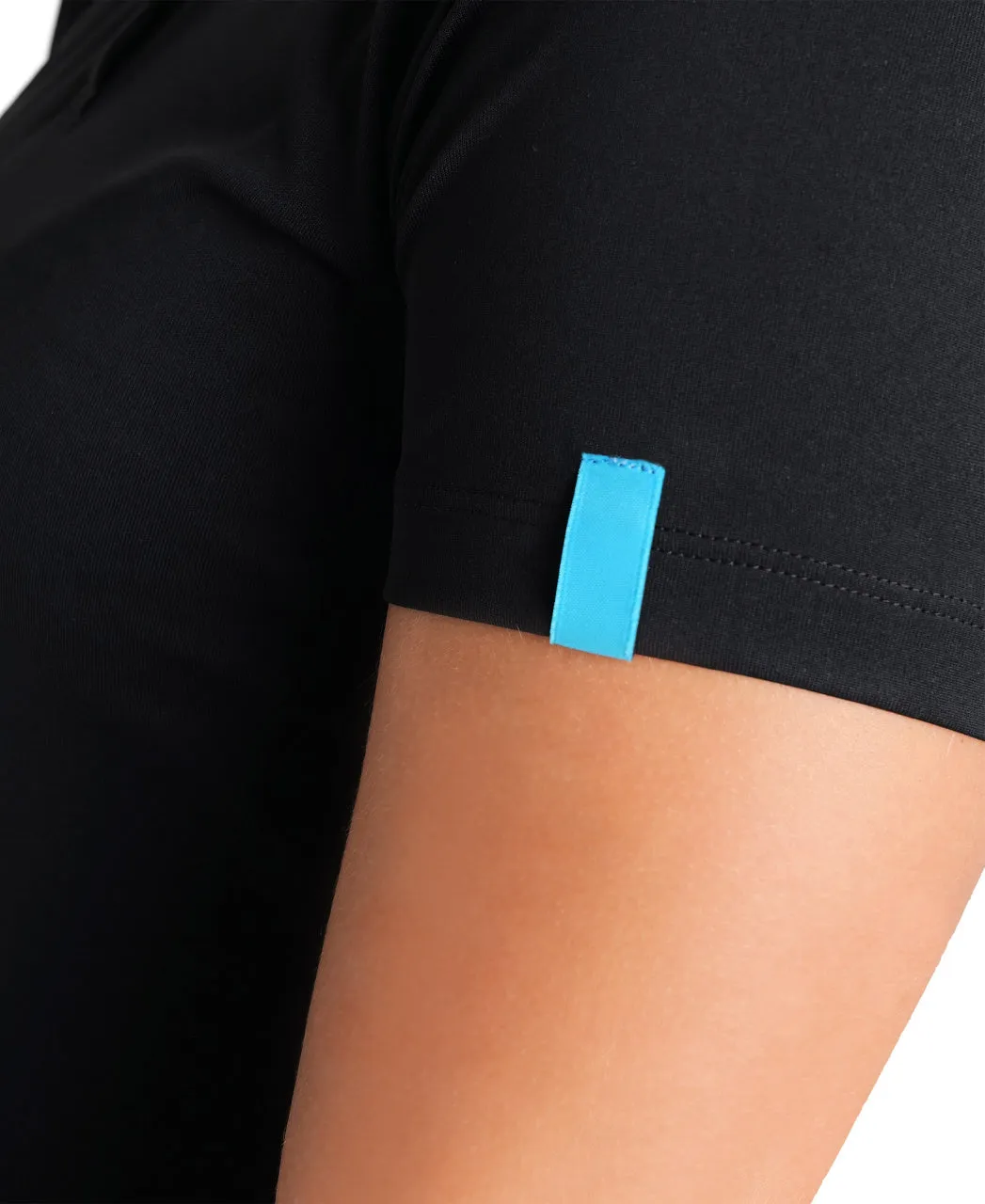 Arena Team Women's Solid Polo Shirt -Black