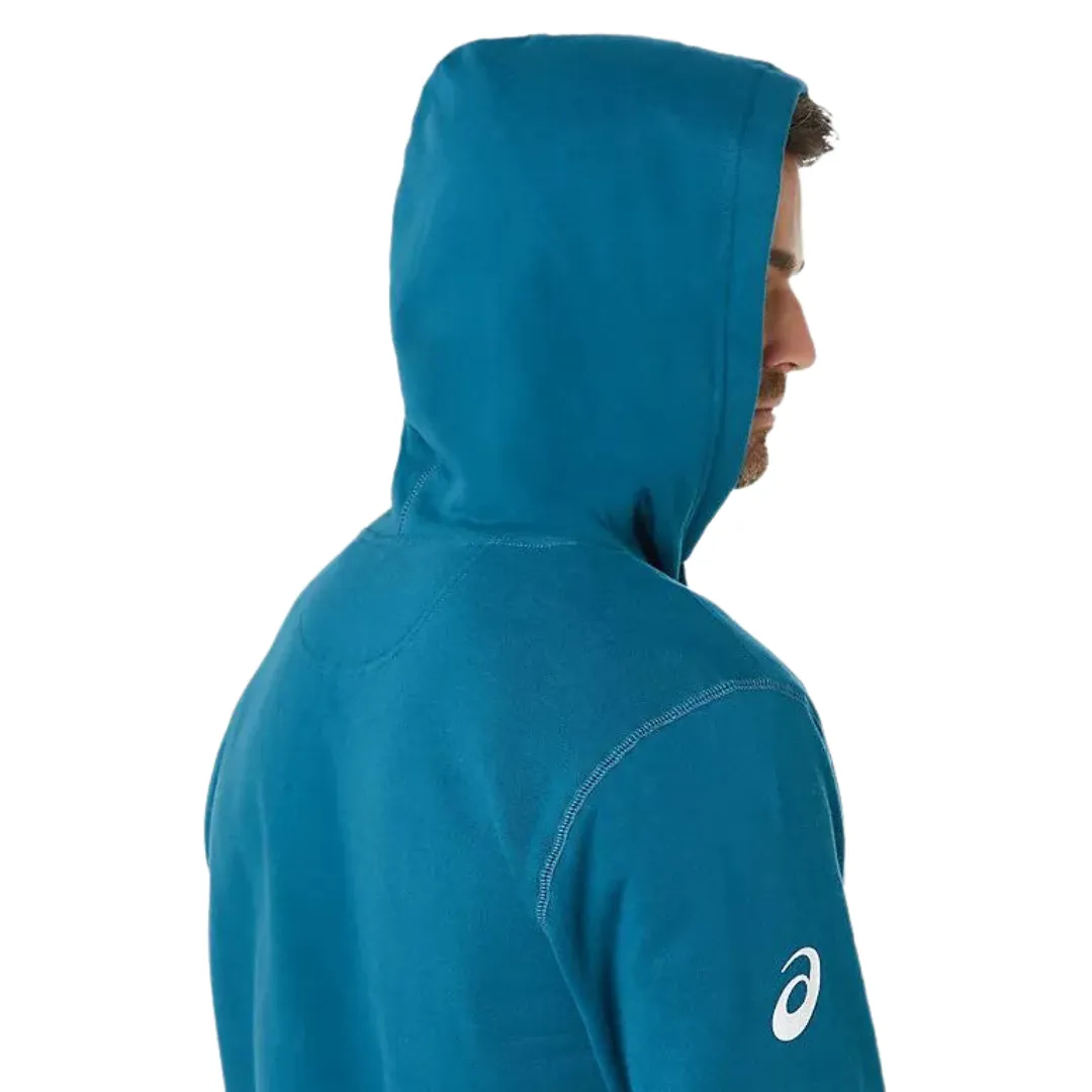 Asics Mens Fleece Hoodie - Ink Teal