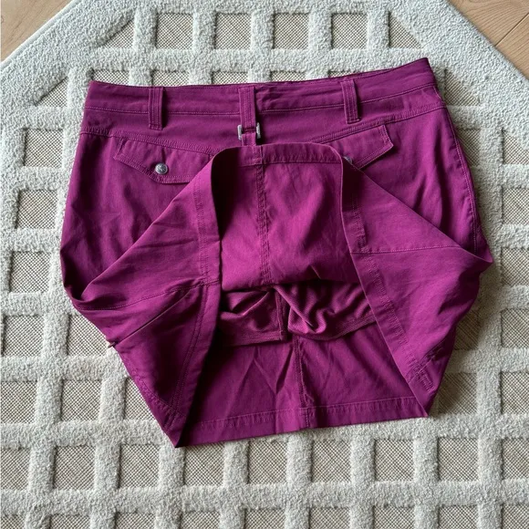 Athleta Purple Sporty Skirt - Skort Size 12 Outdoor Hiking Classic Summer Beach