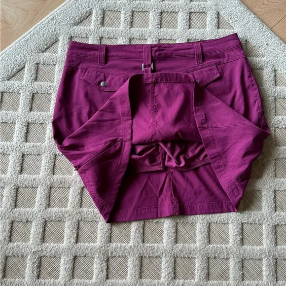 Athleta Purple Sporty Skirt - Skort Size 12 Outdoor Hiking Classic Summer Beach