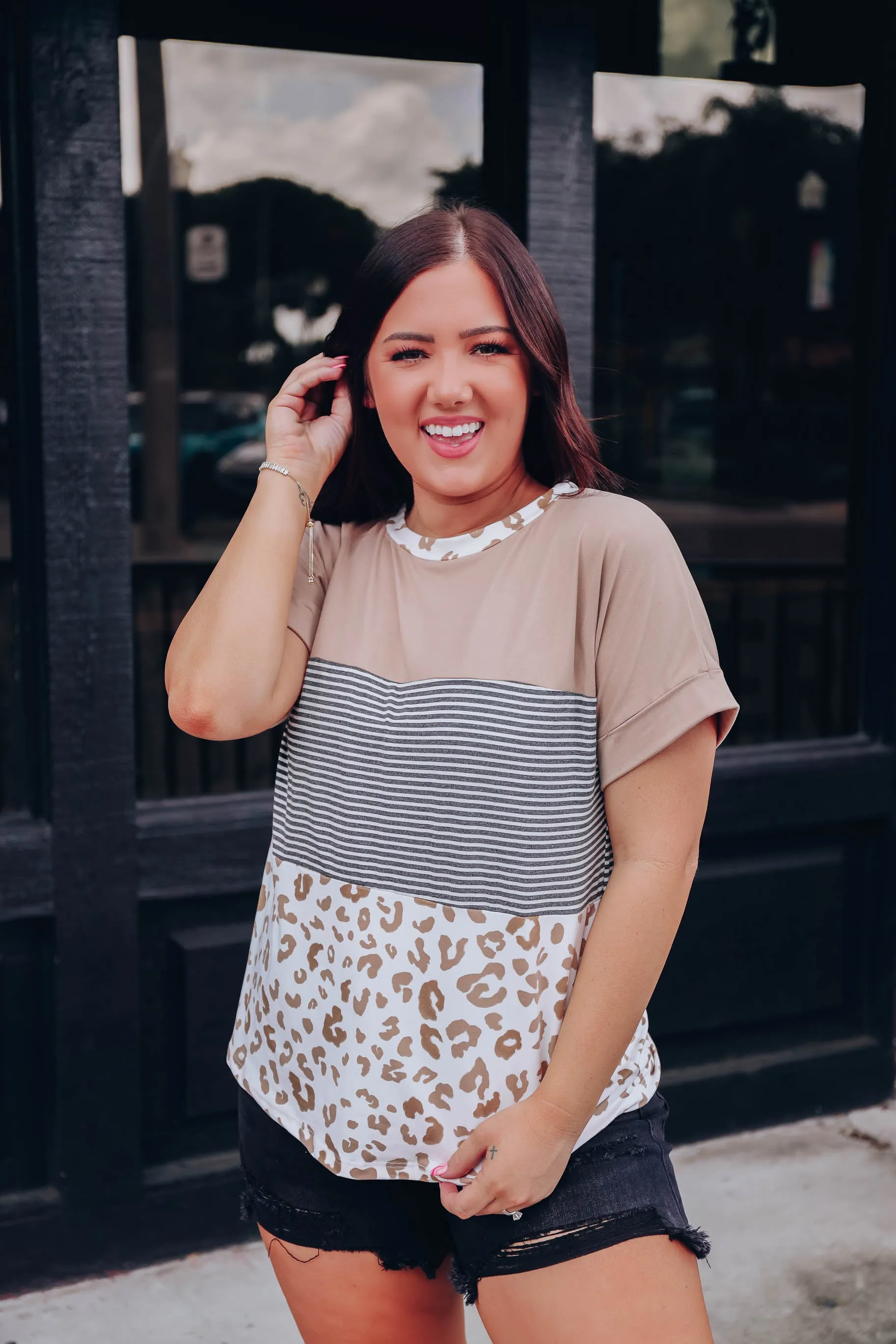 Back In The Mix Leopard Top