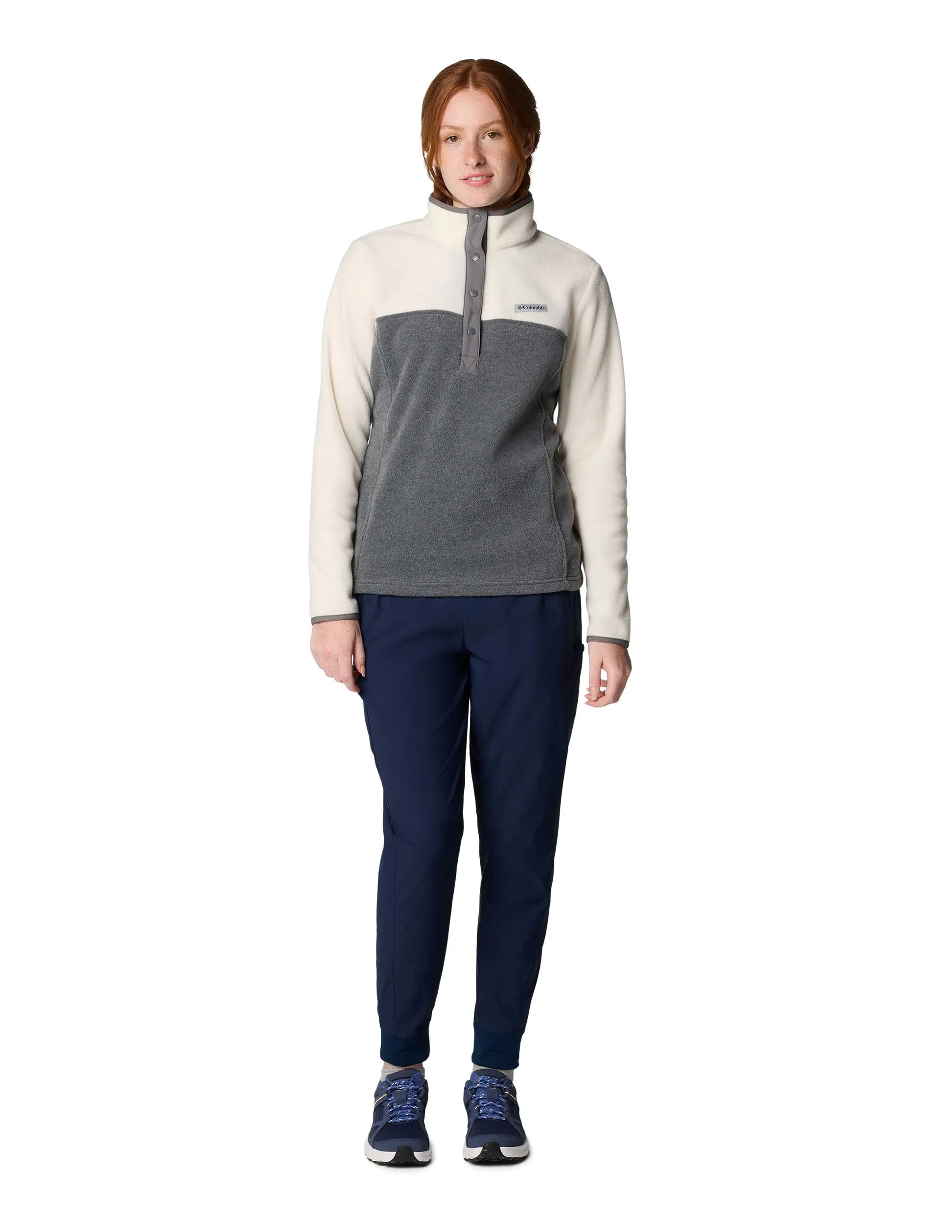 Benton Springs Half Snap Pullover - City Grey Heather/Chalk