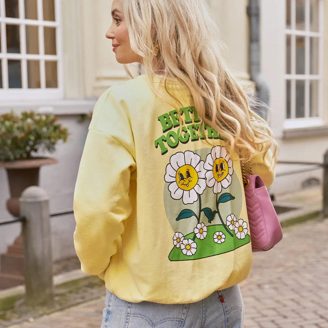 Better together sweater yellow