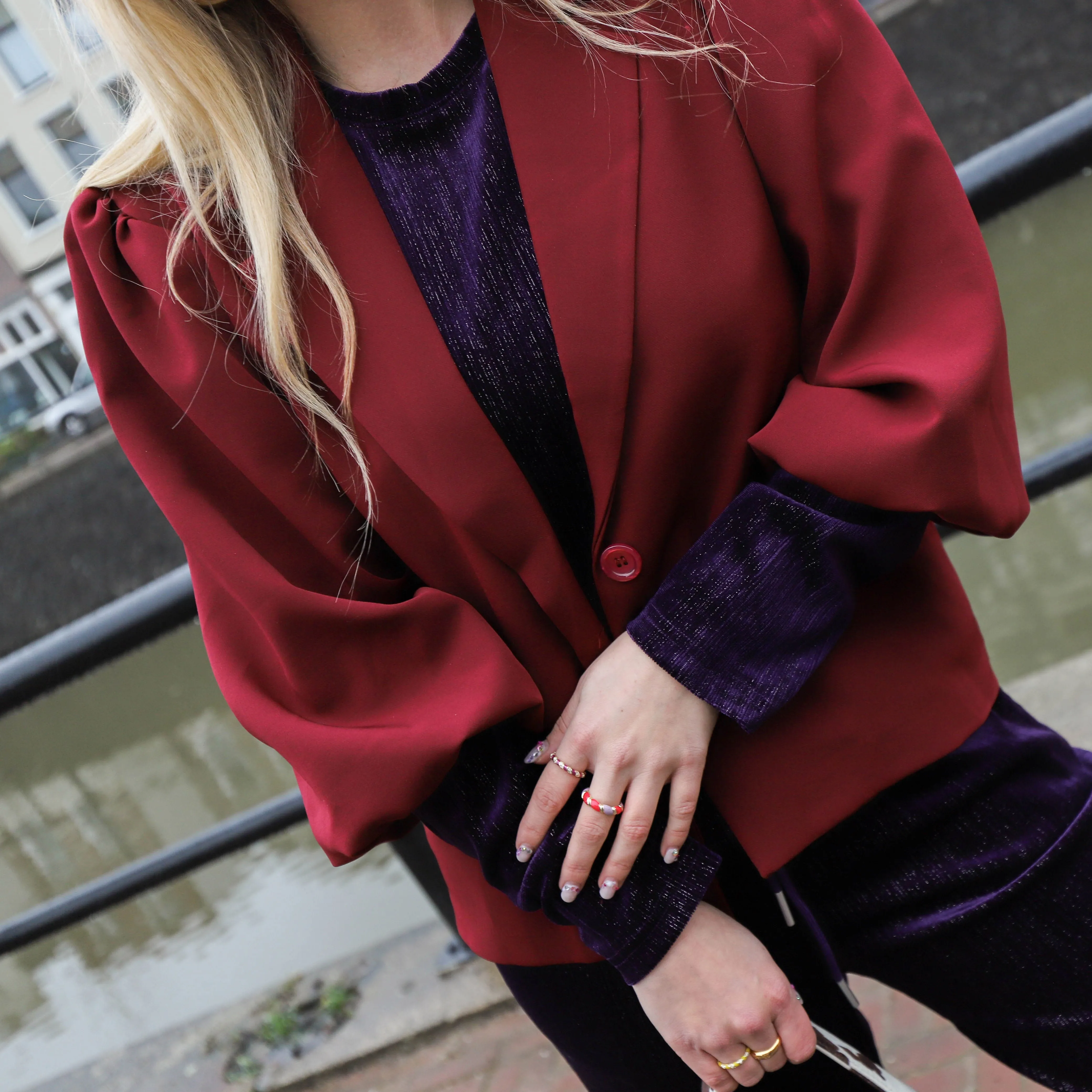 Billy blazer bordeaux