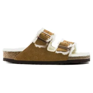 BIRKENSTOCK- ARIZONA SHEARLING SUEDE LEATHER SANDAL