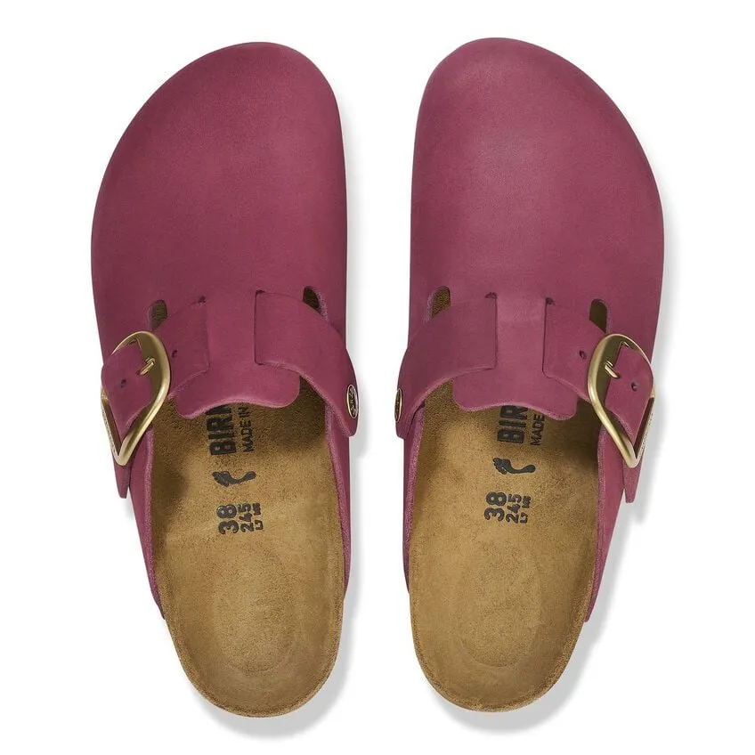 BIRKENSTOCK- BOSTON NUBUCK LEATHER BIG BUCKLE SHOE