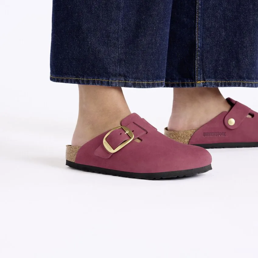 BIRKENSTOCK- BOSTON NUBUCK LEATHER BIG BUCKLE SHOE