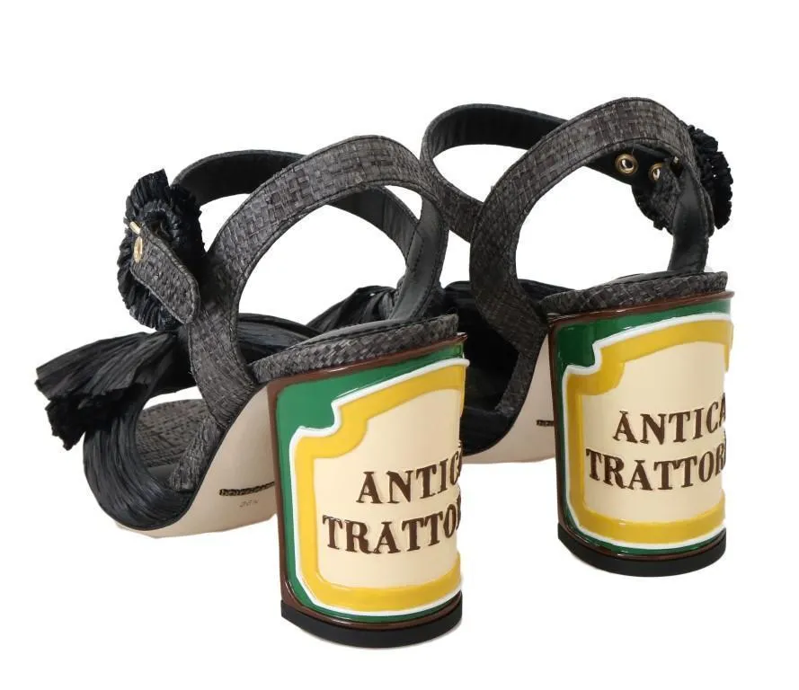 Black Antica Trattoria Sandals