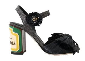 Black Antica Trattoria Sandals