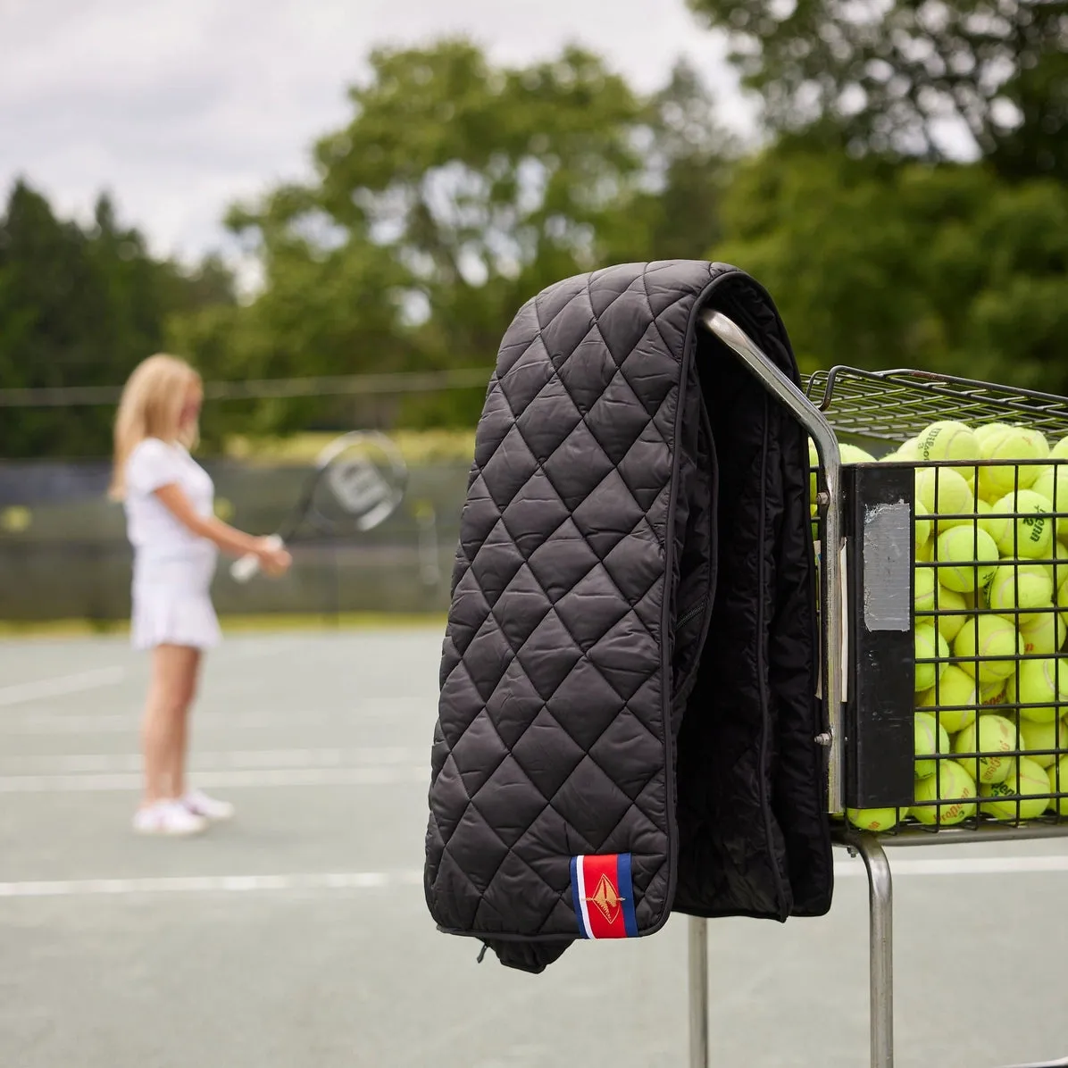 Black Waterproof Quilted Puffer Blanket