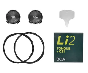BOA Zero  Dial D Kit - Gunmetal/Black Lace