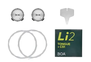 BOA Zero  Dial D Kit - Silver/White Lace