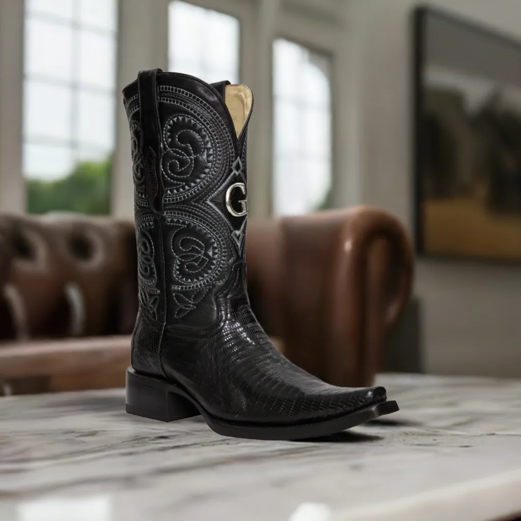 Botas Vaqueras Exoticas de Lizard Original para Hombre 'El General' - ID: 45072