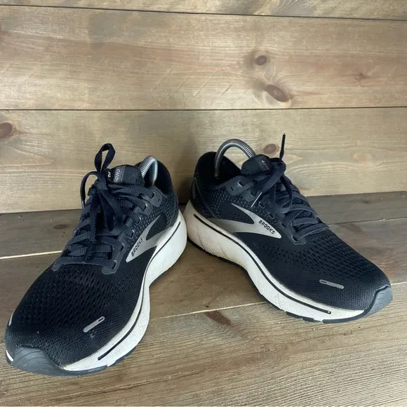 brooks ghost 14 womens size 8.5 shoes black athletic running sneakers