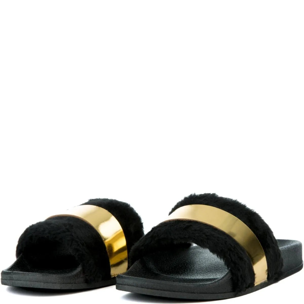 Cape Robbin Moira-26 Slide Gold/Black