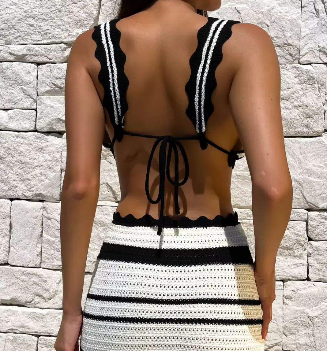 CARLA CROCHET TOP & SKIRT SET