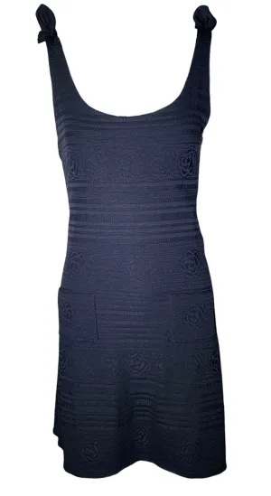CHANEL 2006 Cruise Black Camellia Athletic Dress, New