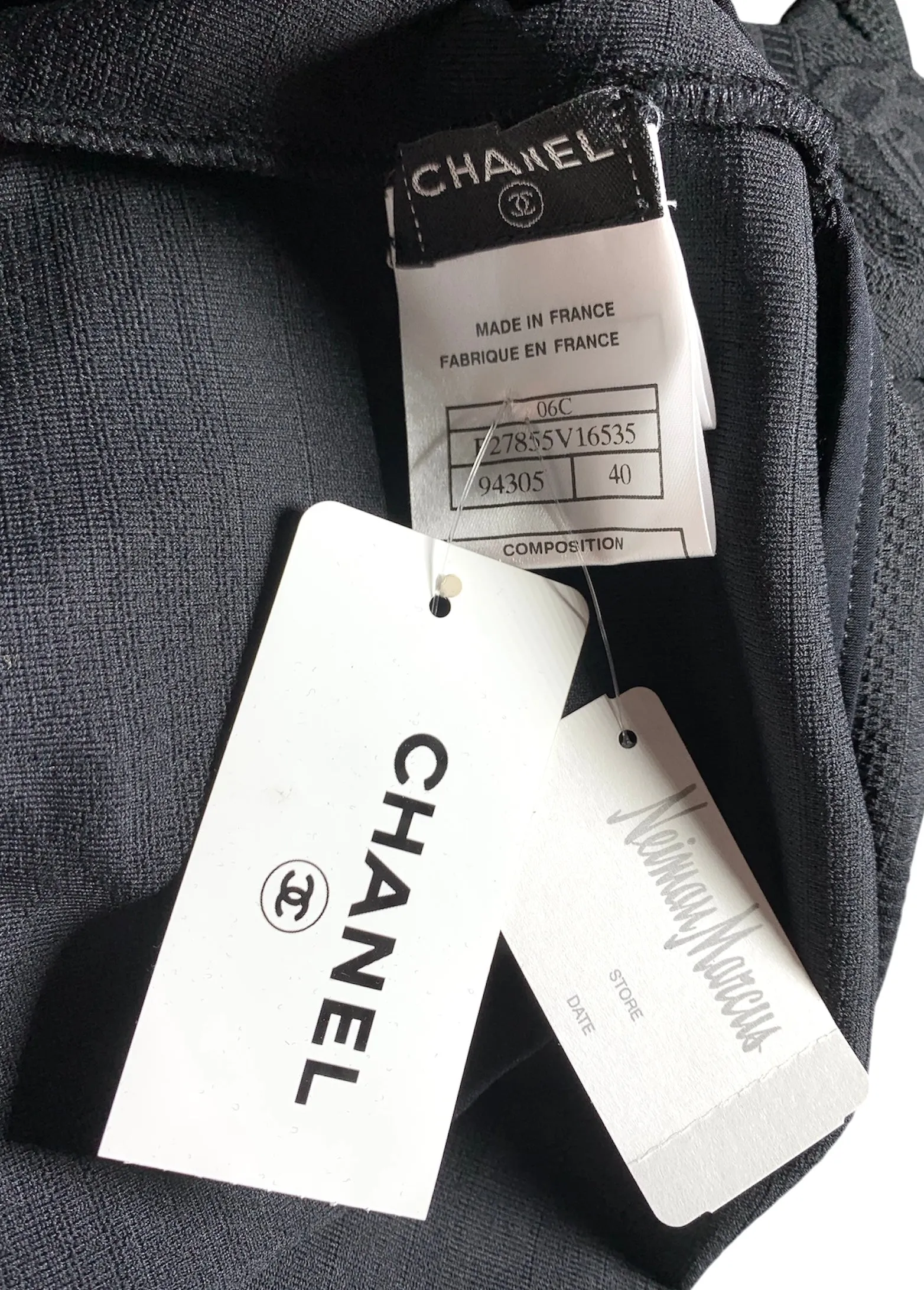 CHANEL 2006 Cruise Black Camellia Athletic Dress, New