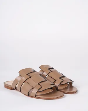 charlie slide -  leather slide sandal
