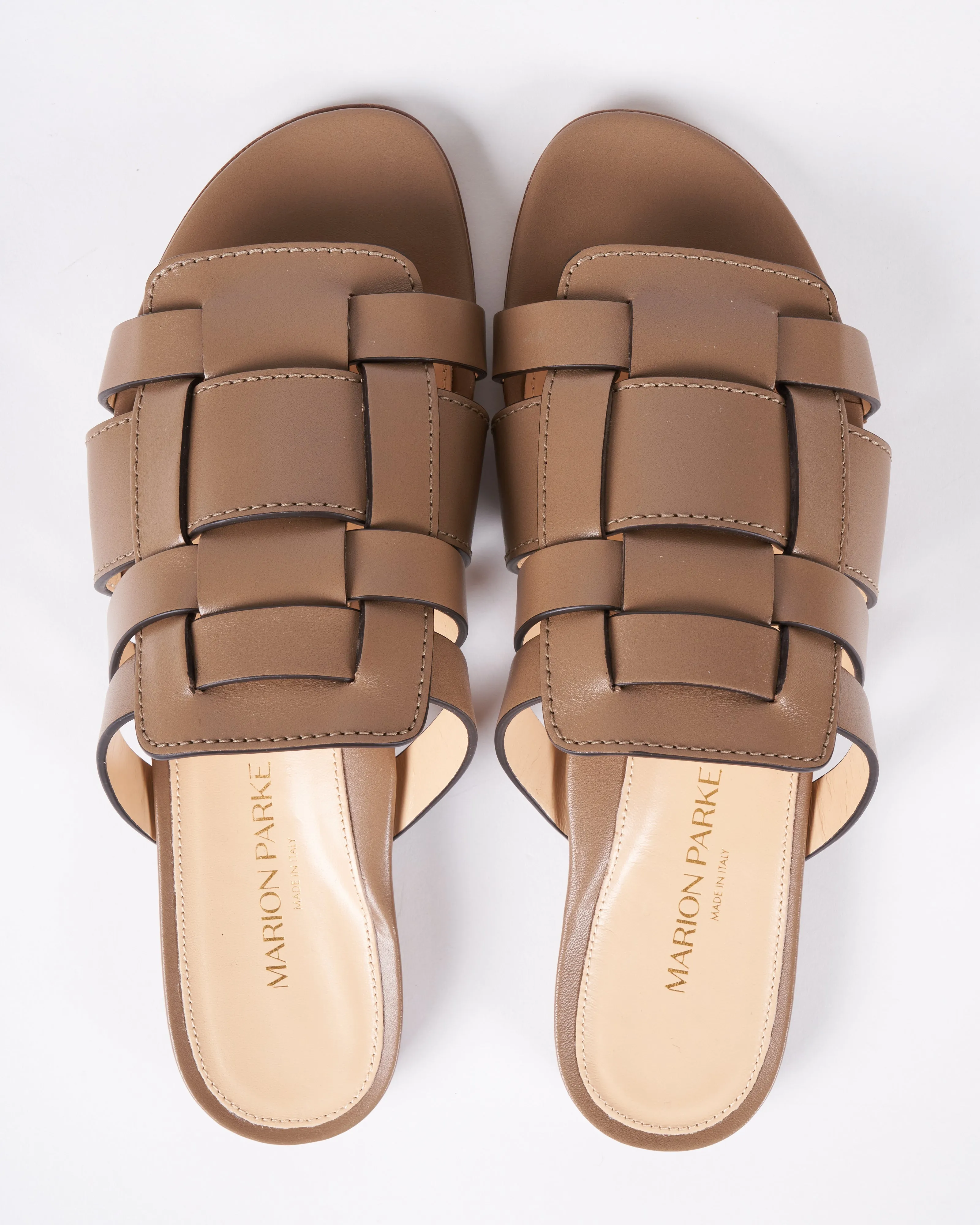 charlie slide -  leather slide sandal