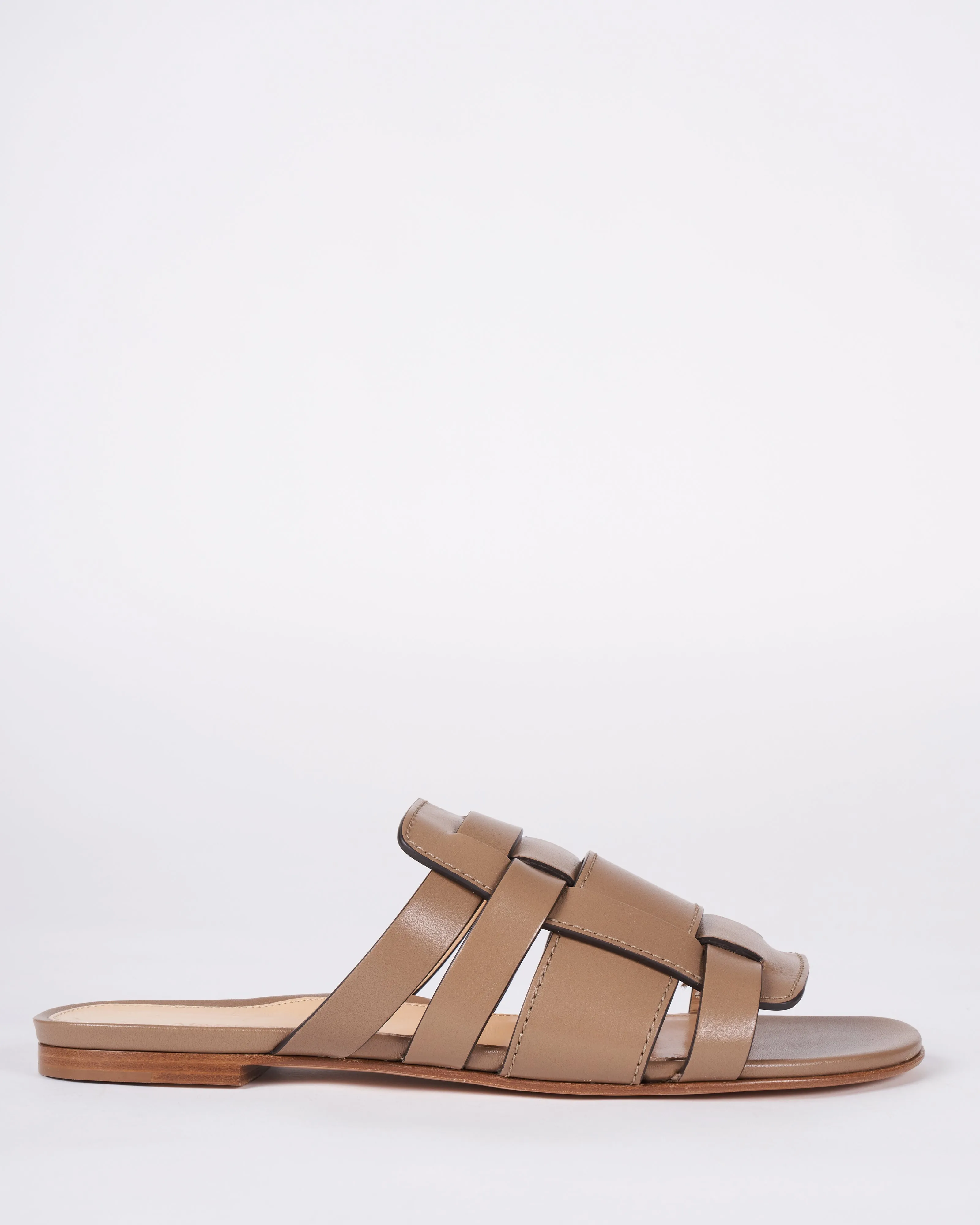 charlie slide -  leather slide sandal