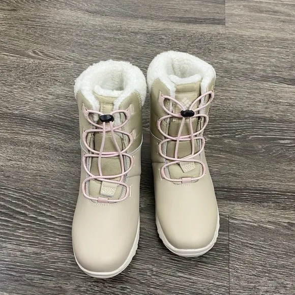 Columbia Moritza Boot Big Kids' Girls Size 6 Ancient Fossil Beige Winter Snow