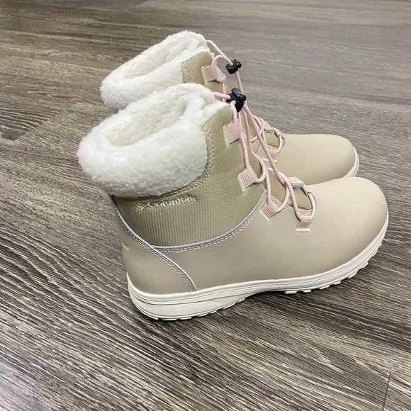 Columbia Moritza Boot Big Kids' Girls Size 6 Ancient Fossil Beige Winter Snow