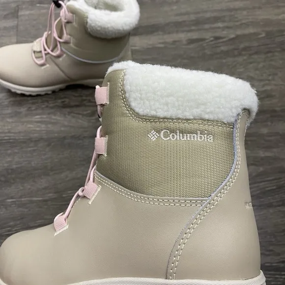 Columbia Moritza Boot Big Kids' Girls Size 6 Ancient Fossil Beige Winter Snow