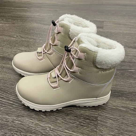 Columbia Moritza Boot Big Kids' Girls Size 6 Ancient Fossil Beige Winter Snow