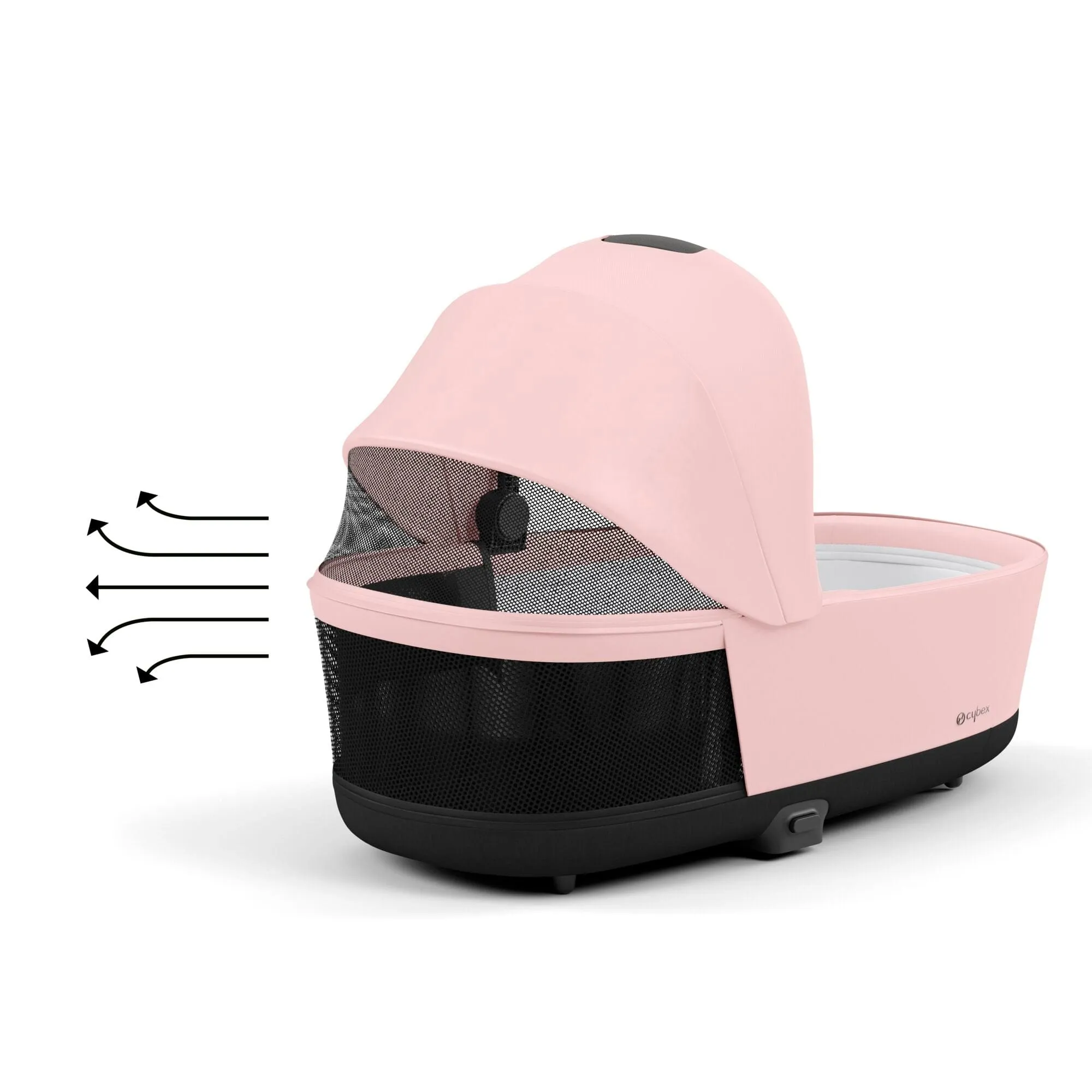 Cybex e-Priam Pram - Peach Pink