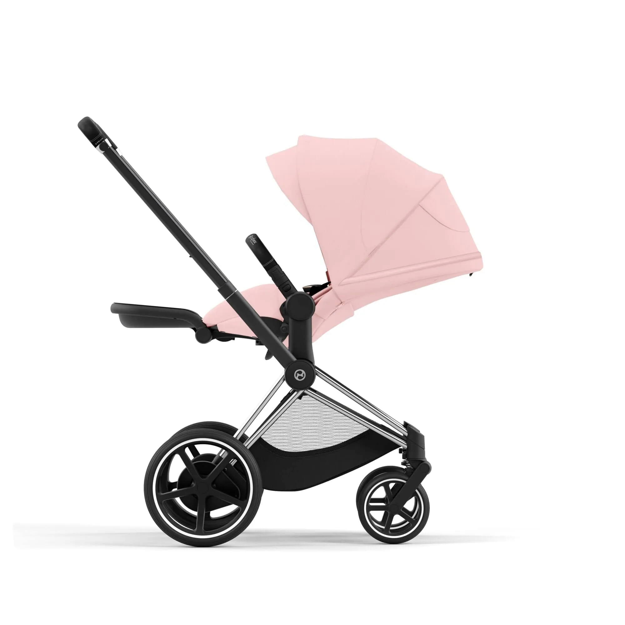 Cybex e-Priam Pram - Peach Pink