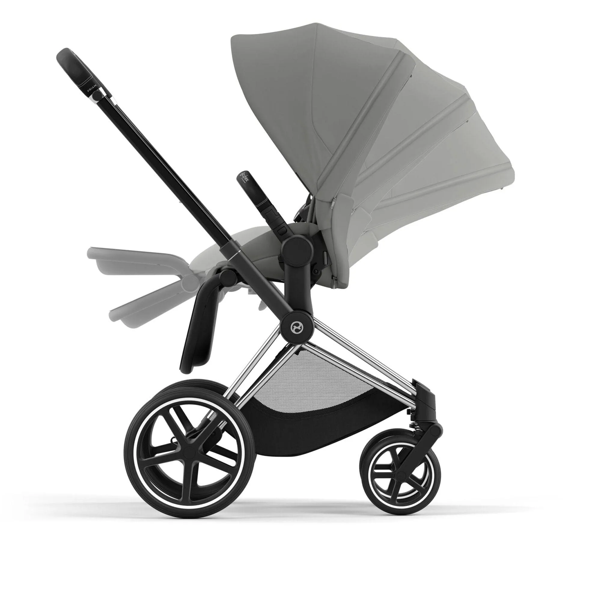 Cybex Priam Travel System With Cloud T in Mirage Grey